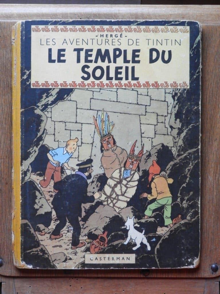 bd de TINTIN en EO : Le Temple du Soleil, Eén stripboek, Ophalen of Verzenden, Gelezen, Hergé