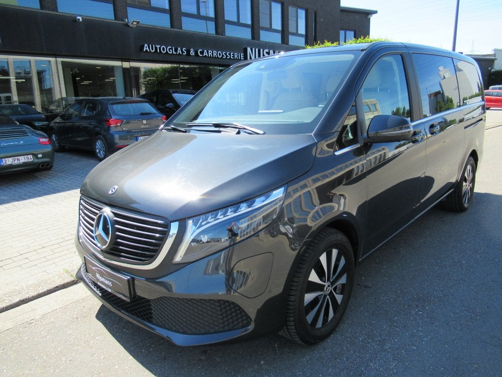 Mercedes-Benz EQV300 L2 Luxe 8 Plts-Leder-Burmester-MBUX-360, Auto's, Mercedes-Benz, Monovolume, Leder, 5 deurs, Dealer onderhouden
