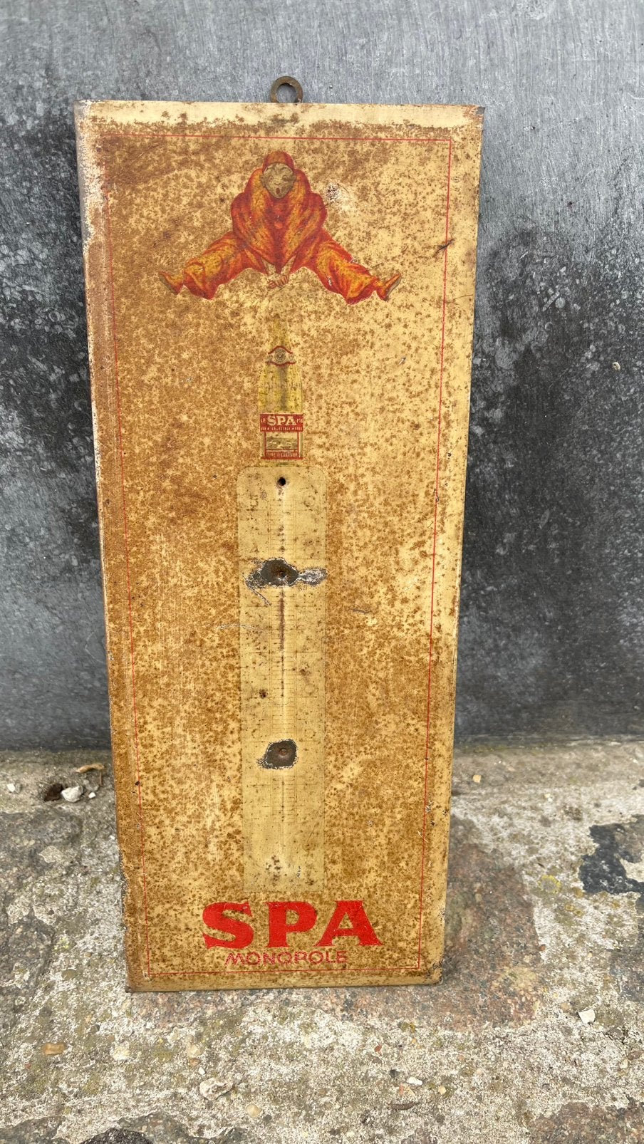 Spa thermometer zonder buisje., Verzamelen, Ophalen of Verzenden, Gebruikt, Reclamebord