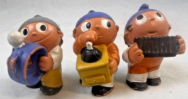 Ensemble de figurines vintage ZDF Mainzelmännchen des années, Envoi, Comme neuf