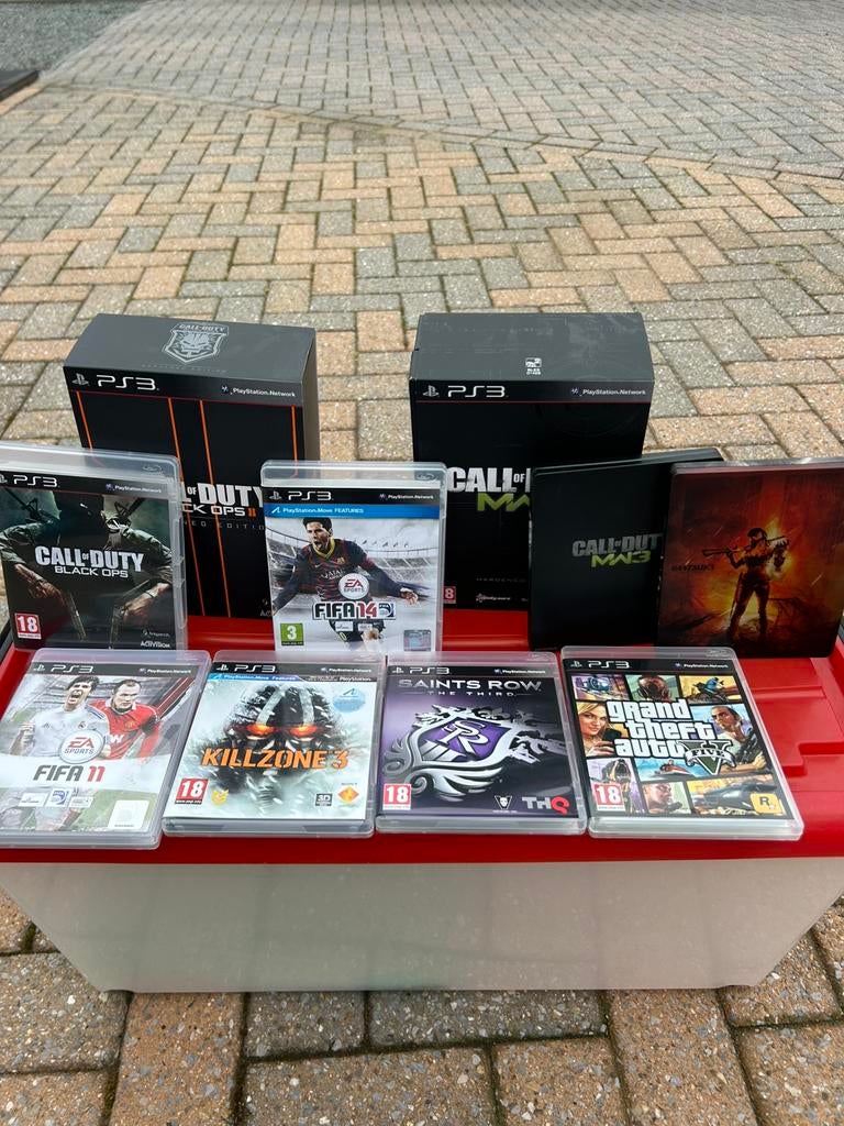 Ps2 en Ps3 incl spelletjes, Consoles de jeu & Jeux vidéo, Consoles de jeu | Sony PlayStation 3, Enlèvement, Utilisé, Avec 2 manettes