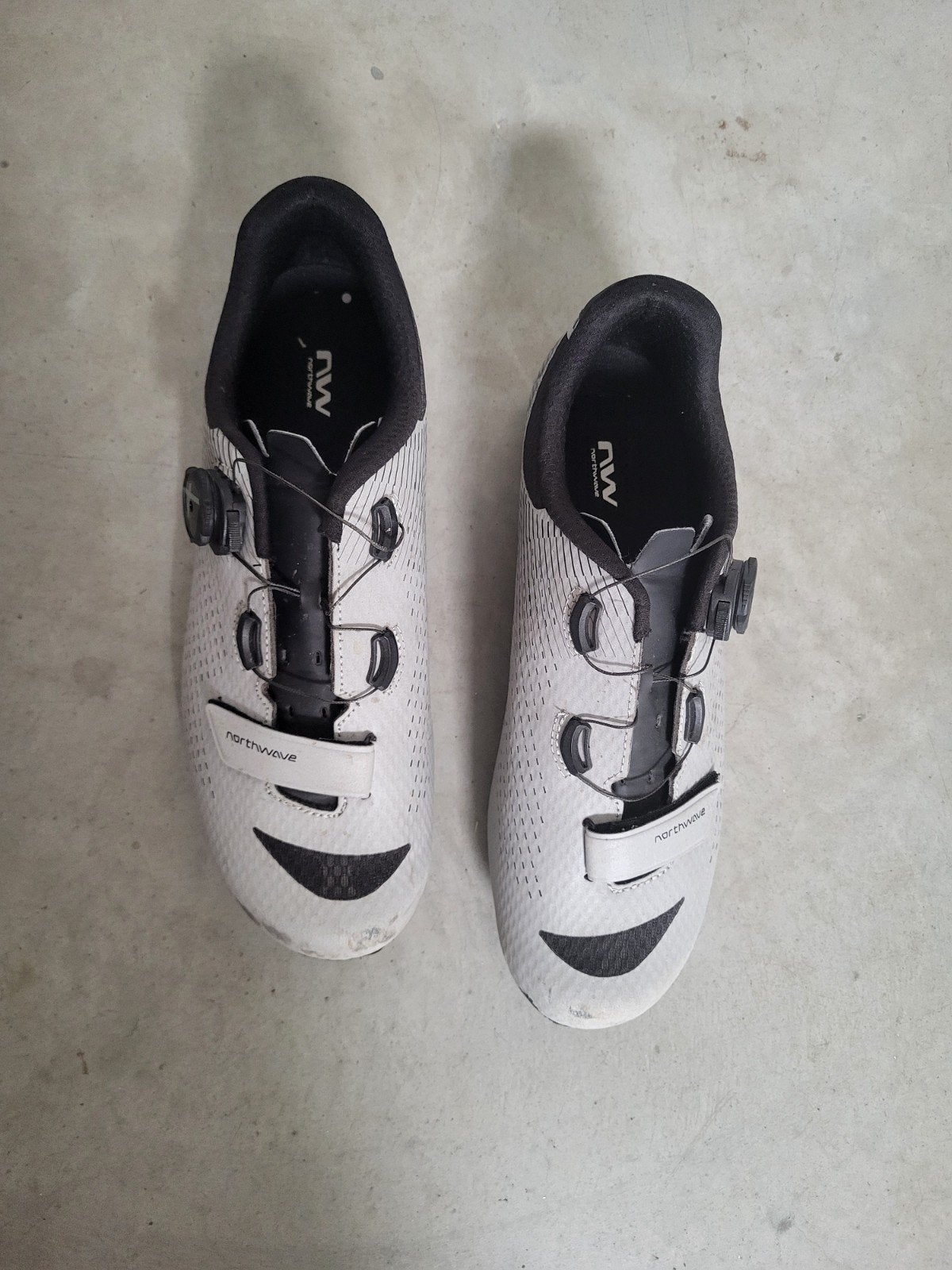 Northwave carbon 2 schoenen maat 44 voor koersfiets. Zilver., Ophalen of Verzenden, Gebruikt, Schoenen