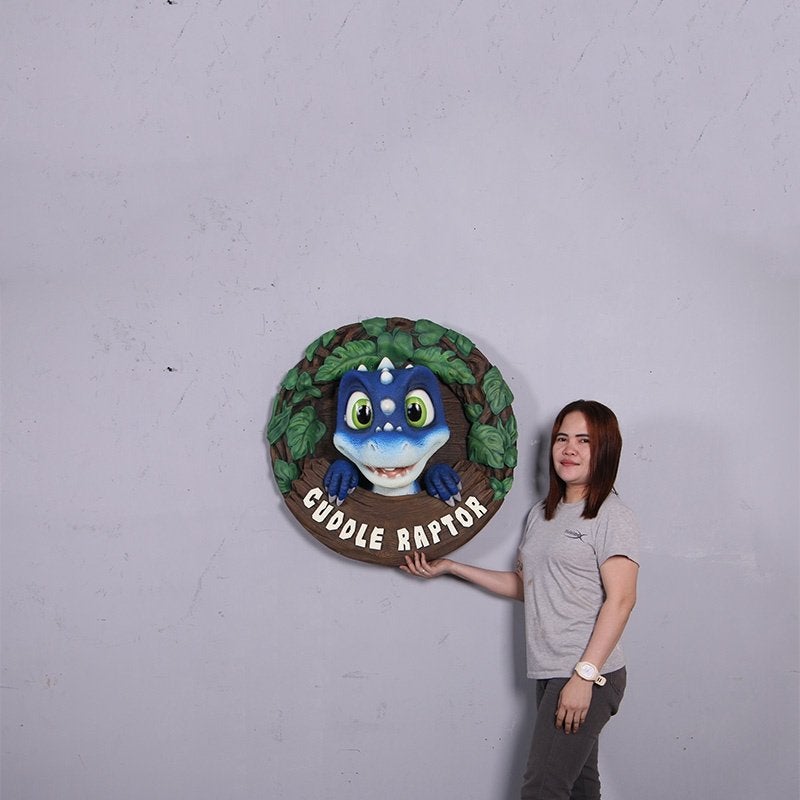 Cuddle Raptor – Wall Decor – Dinosaurus Diameter 77 cm