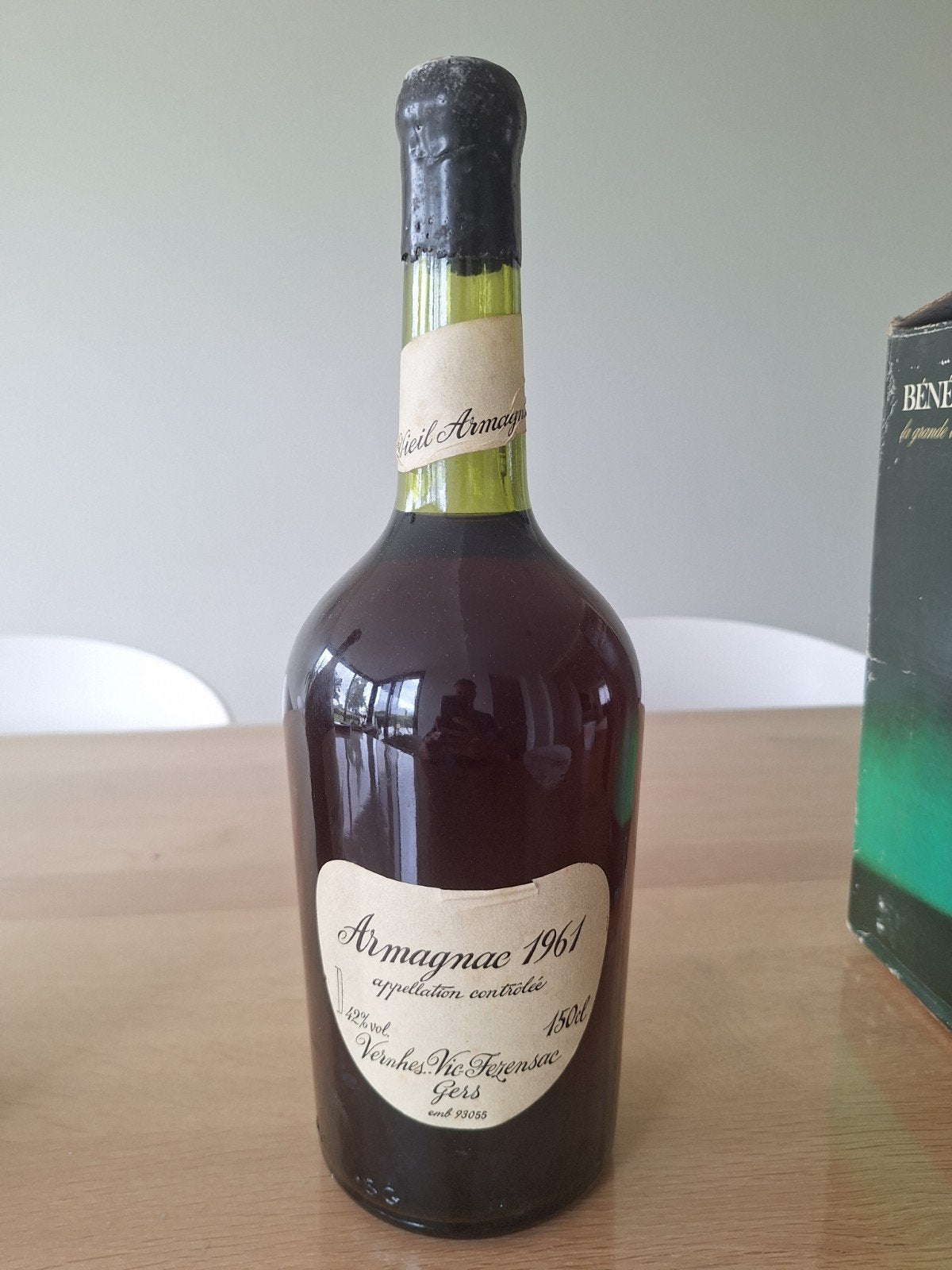 Cognac oude armagnac 1961 magnum 150cl, Ophalen of Verzenden