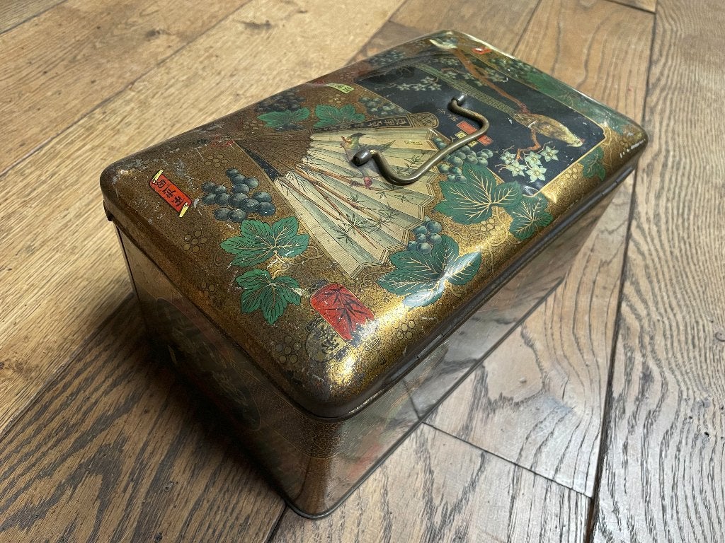 Chinese blikken doos, Ophalen of Verzenden, Gebruikt