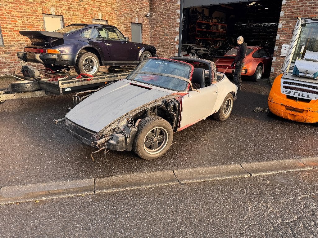 Porsche 911 3.0 Targa Project - 1976, Auto's, 4 zetels, Achterwielaandrijving, Zwart, Cabriolet