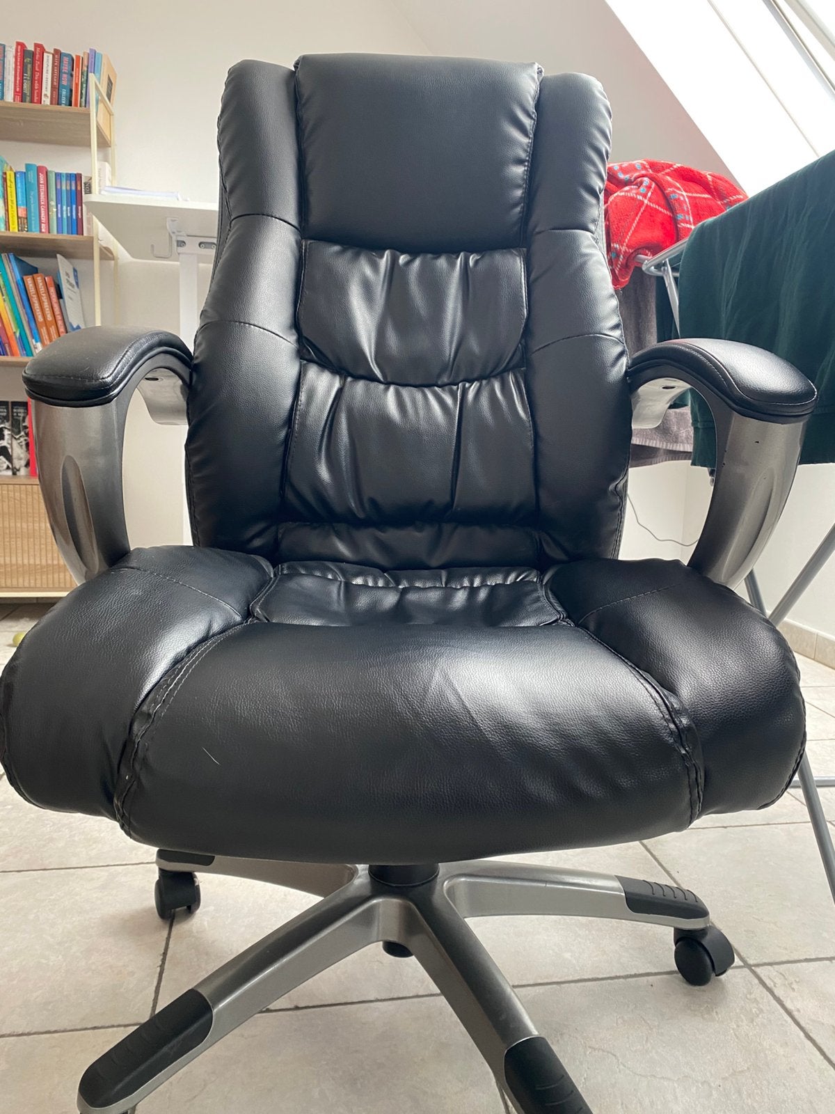 Chaise de bureau noire, Maison & Meubles, Chaises de bureau, Enlèvement, Utilisé, Noir, Chaise de bureau