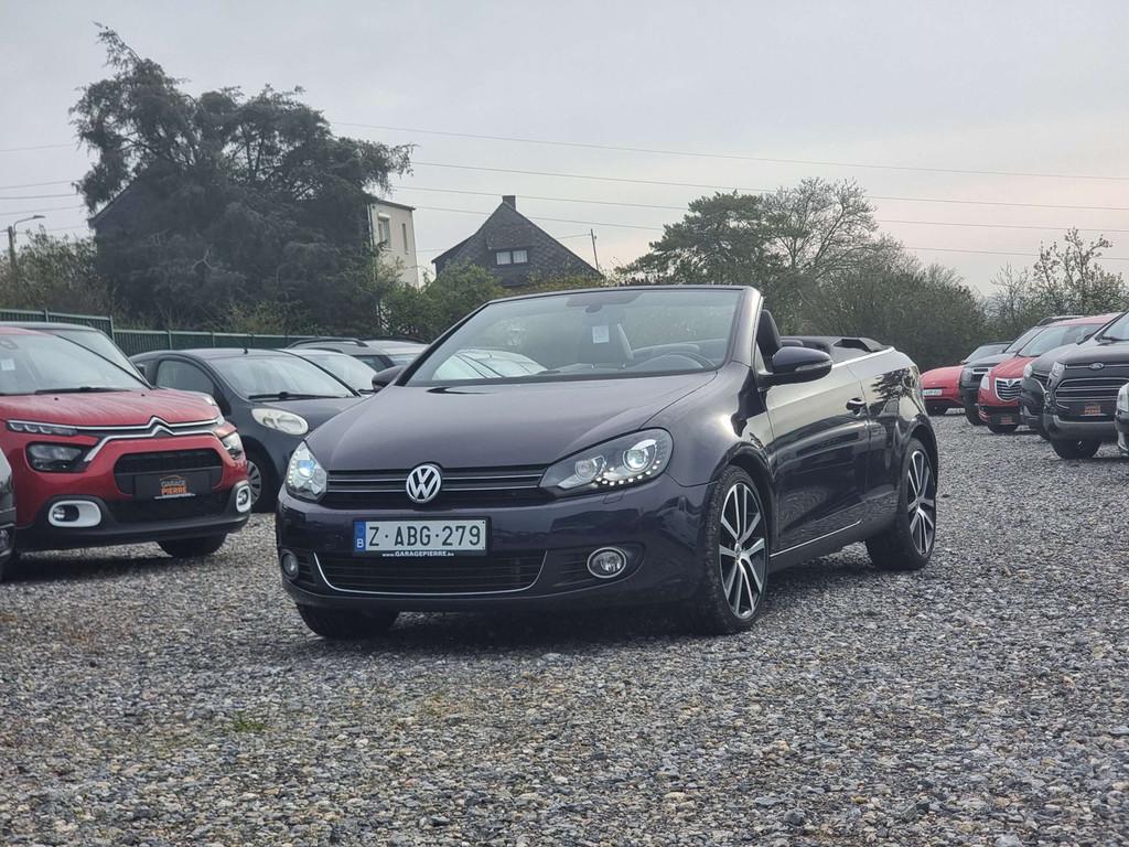 Volkswagen Golf Cabriolet Golf Cabriolet 2.0 CR TDi FULL FUL, Auto's, Voorwielaandrijving, Gebruikt, Zwart, Cabriolet
