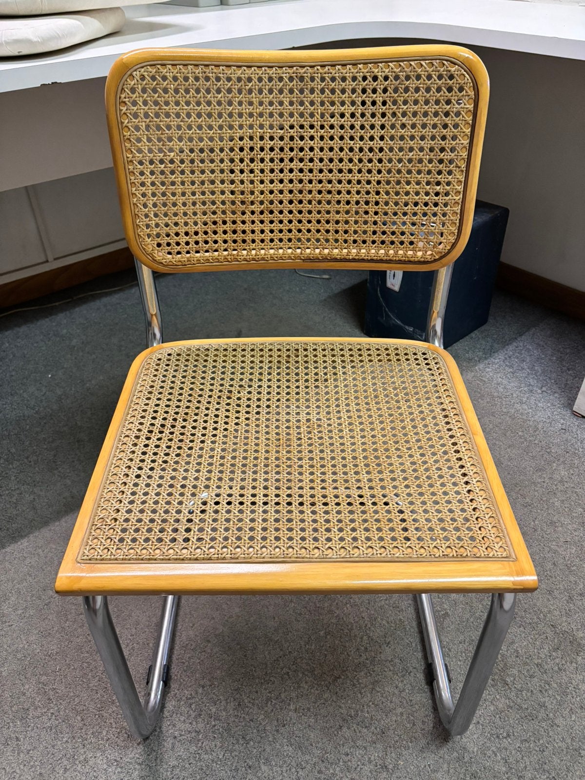 Buisframestoel, Ophalen, Vintage design, Bruin, Zo goed als nieuw