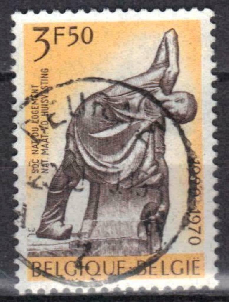 Belgie 1970 - Yvert/OBP 1554 - 50 jaar Huisvesting (ST), Postzegels en Munten, Postzegels | Europa | België, Verzenden, Gestempeld