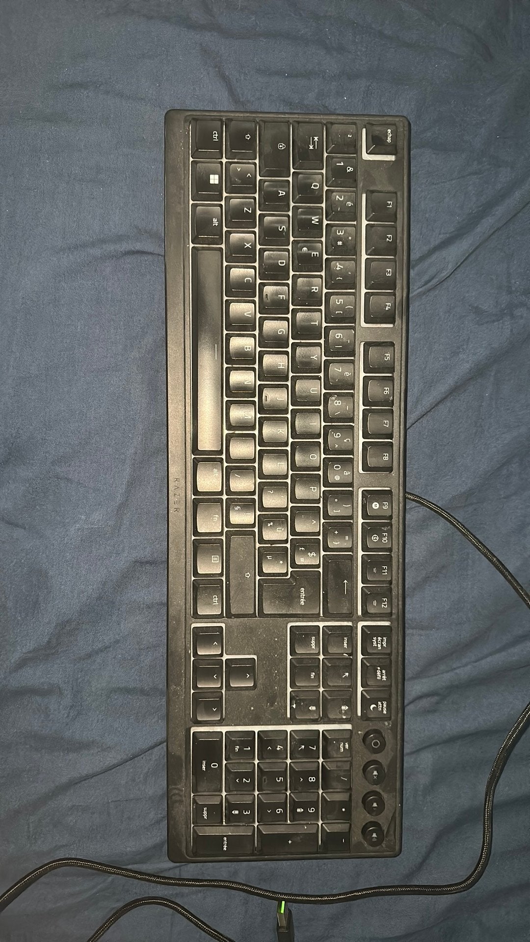 Gamimg keyboard razer, Computers en Software, Toetsenborden, Ophalen, Zo goed als nieuw