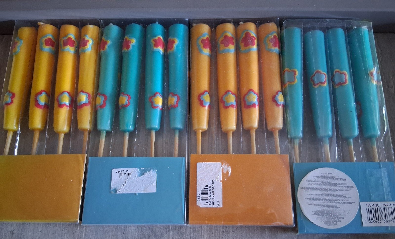 tuinfakkels 4 pakjes voor 3 euro ., Jardin & Terrasse, Torches, Enlèvement