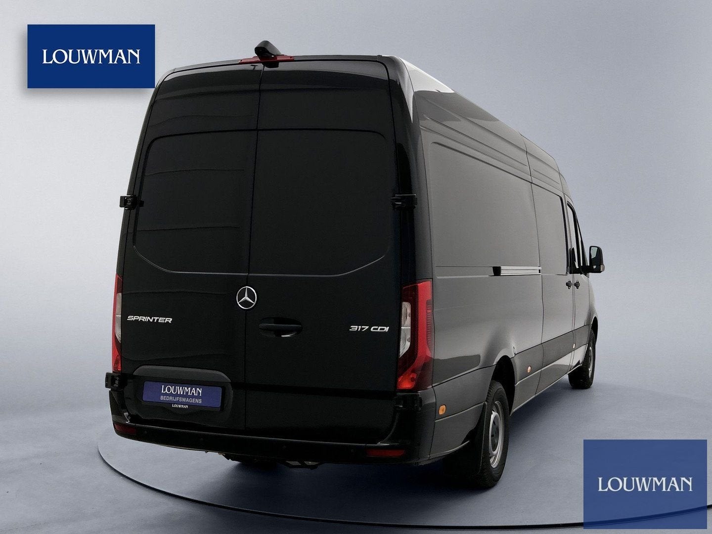 Mercedes-Benz Sprinter 317 1.9 CDI L3H2 3500 KG Trekgewicht, Automaat, Zwart, Bedrijf, Diesel