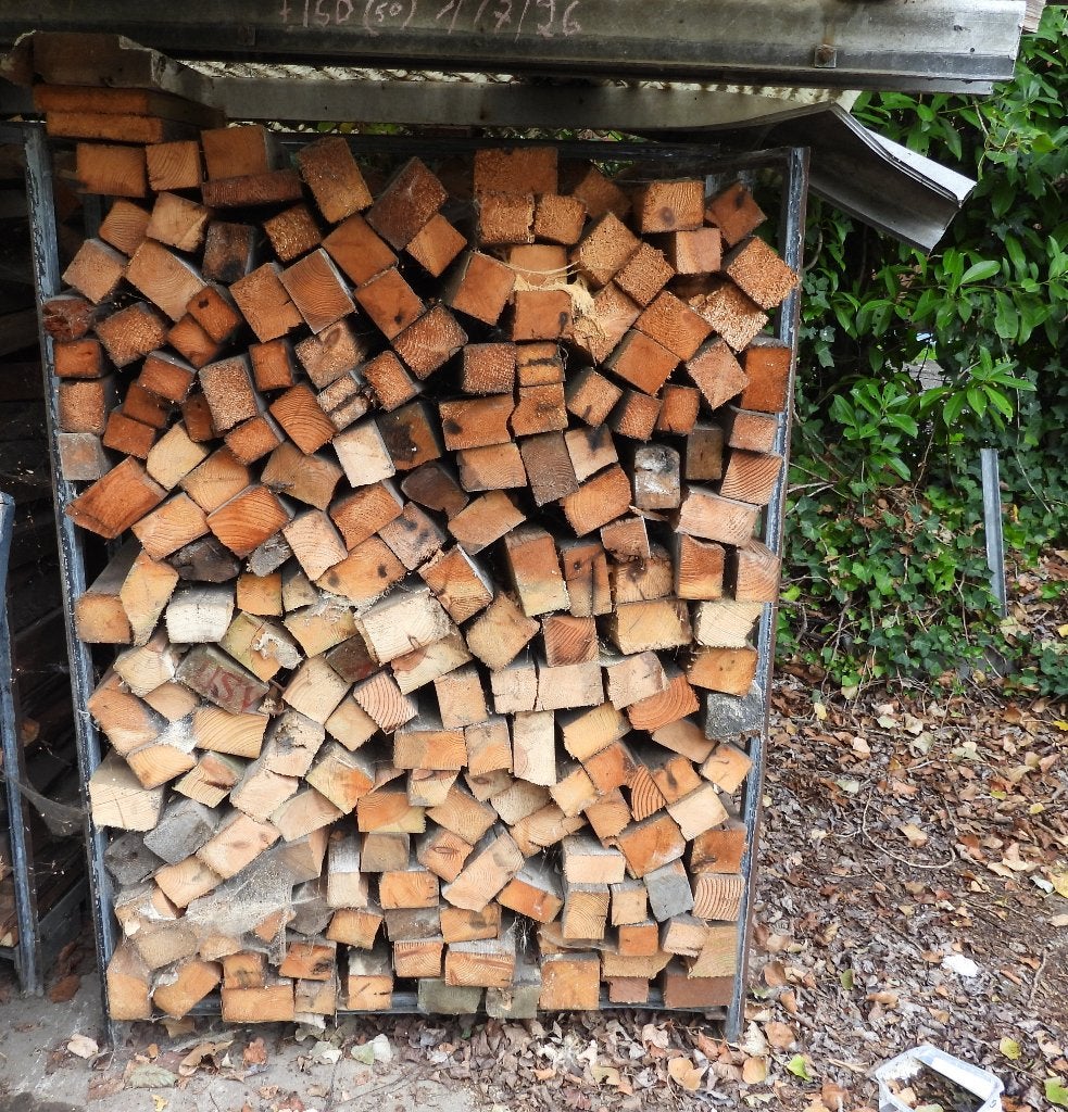 Zeer droog brandhout, Ophalen, Blokken