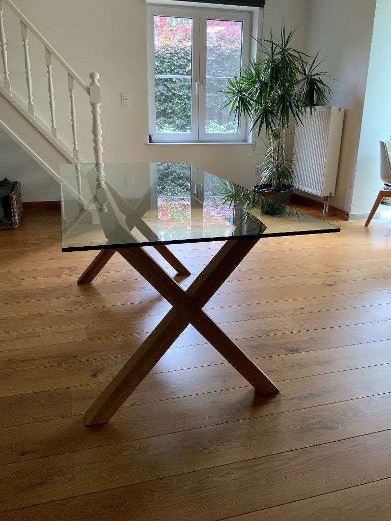 table à manger, Maison & Meubles, Chêne, Cinq personnes ou plus, Comme neuf, Enlèvement