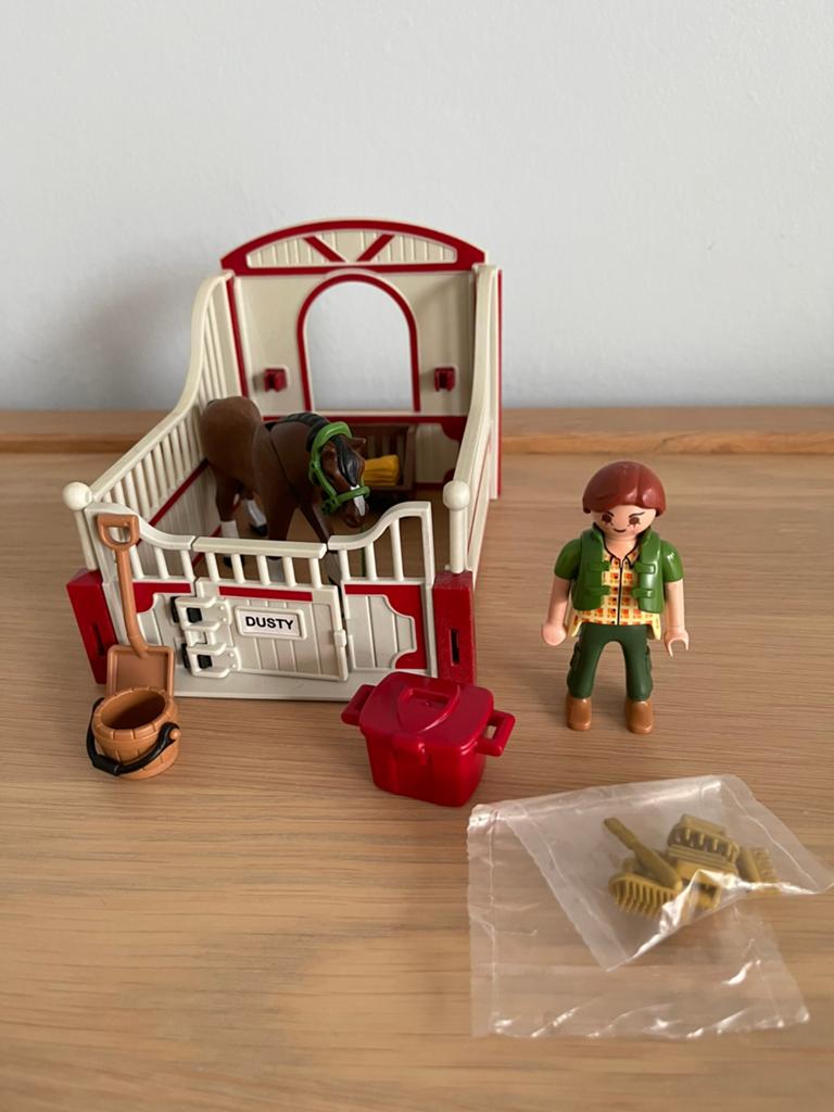 Playmobil 5108 Shire met paardenbox, Enlèvement ou Envoi, Comme neuf, Ensemble complet