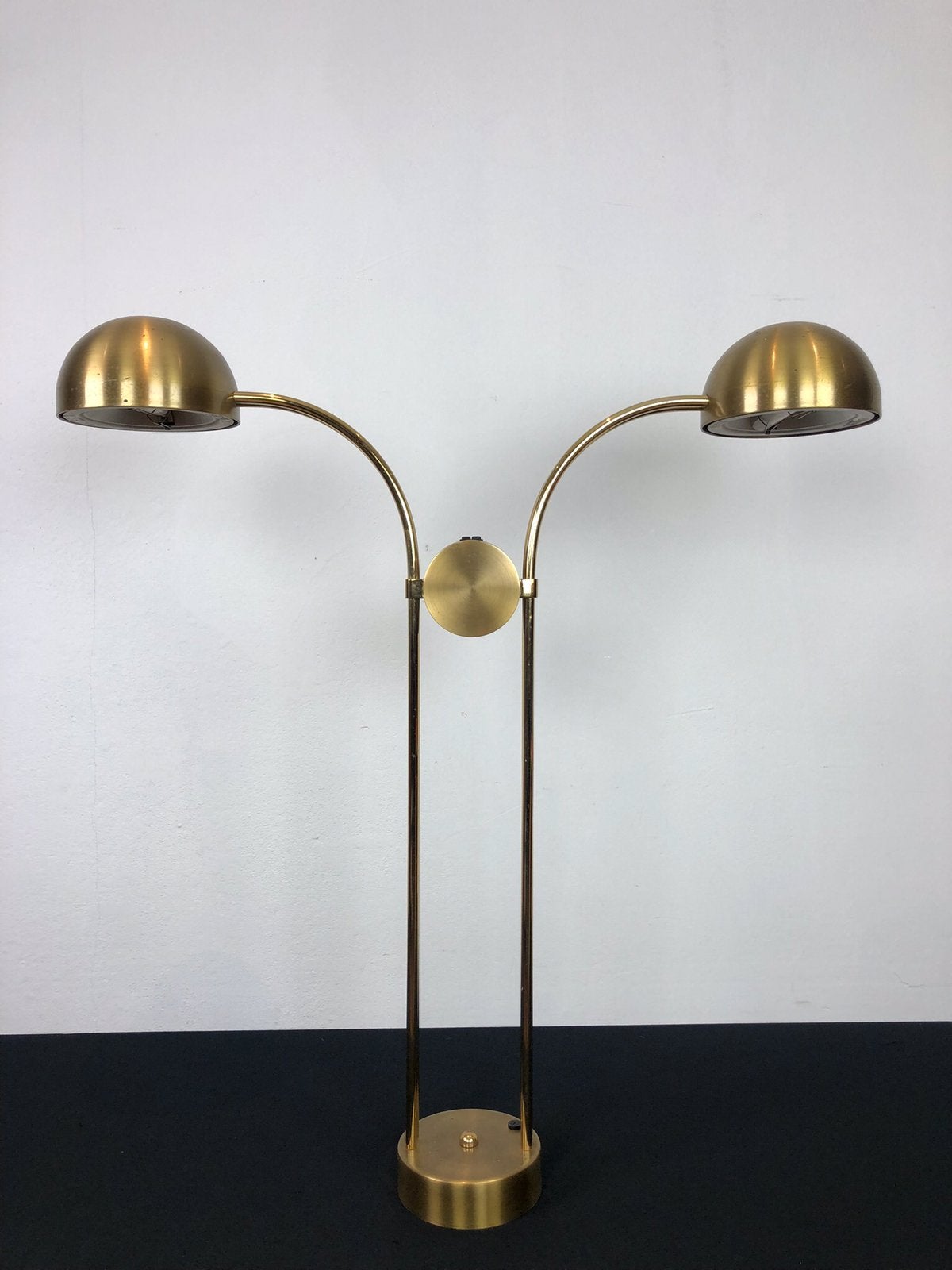 Vintage Halogeen Staande Lamp - Voerlamp - jaren ‘80, Ophalen, Dimbaar, 90 cm, Metaal