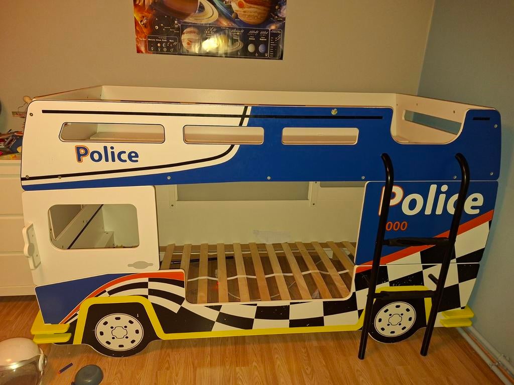 Kinderbed politiebed autobed, Ophalen