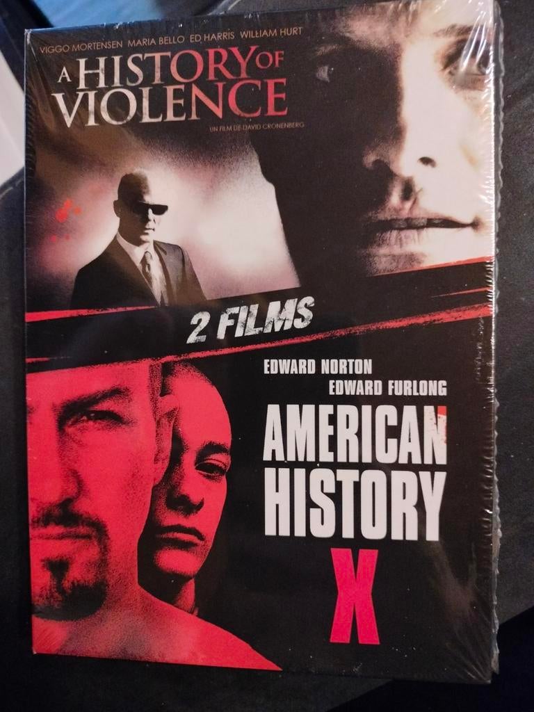 Coffret 2 DVD - a History of violence et American history X, Cd's en Dvd's, Ophalen of Verzenden, Nieuw in verpakking, Vanaf 12 jaar