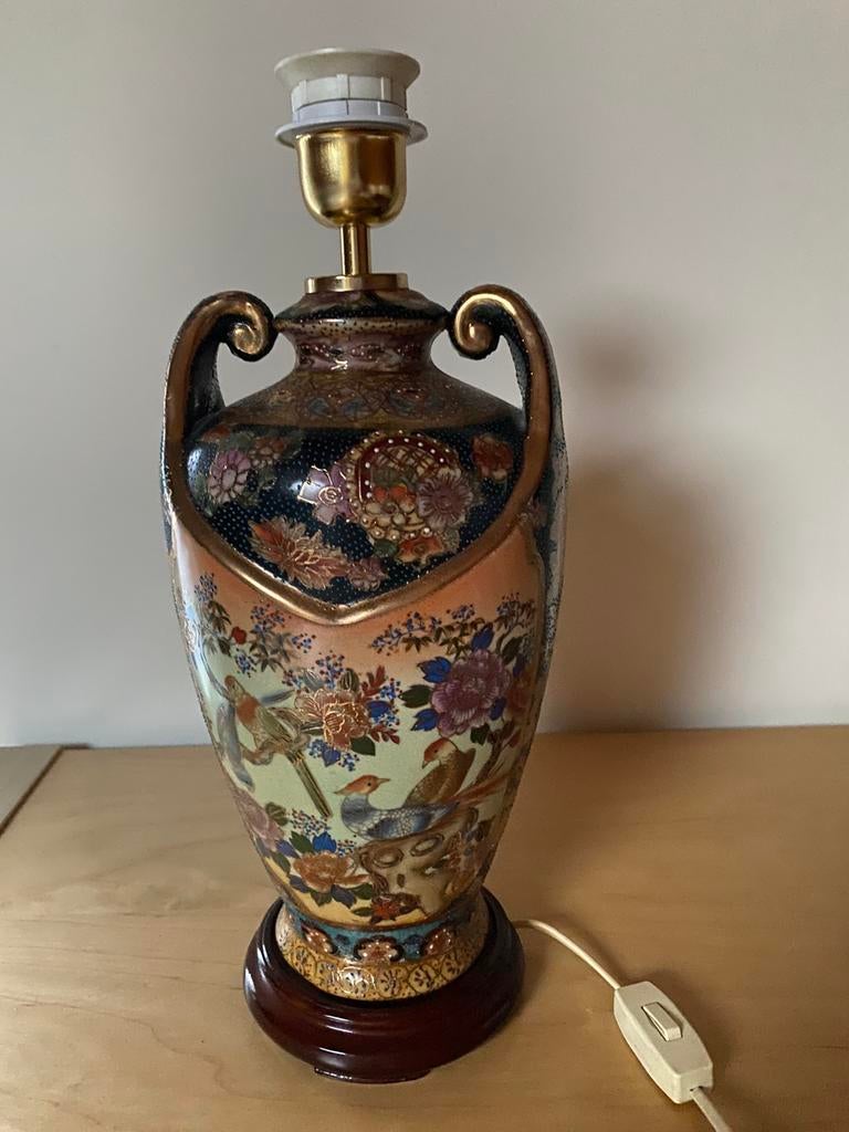 Vintage cloissoné lamp, Enlèvement, Comme neuf