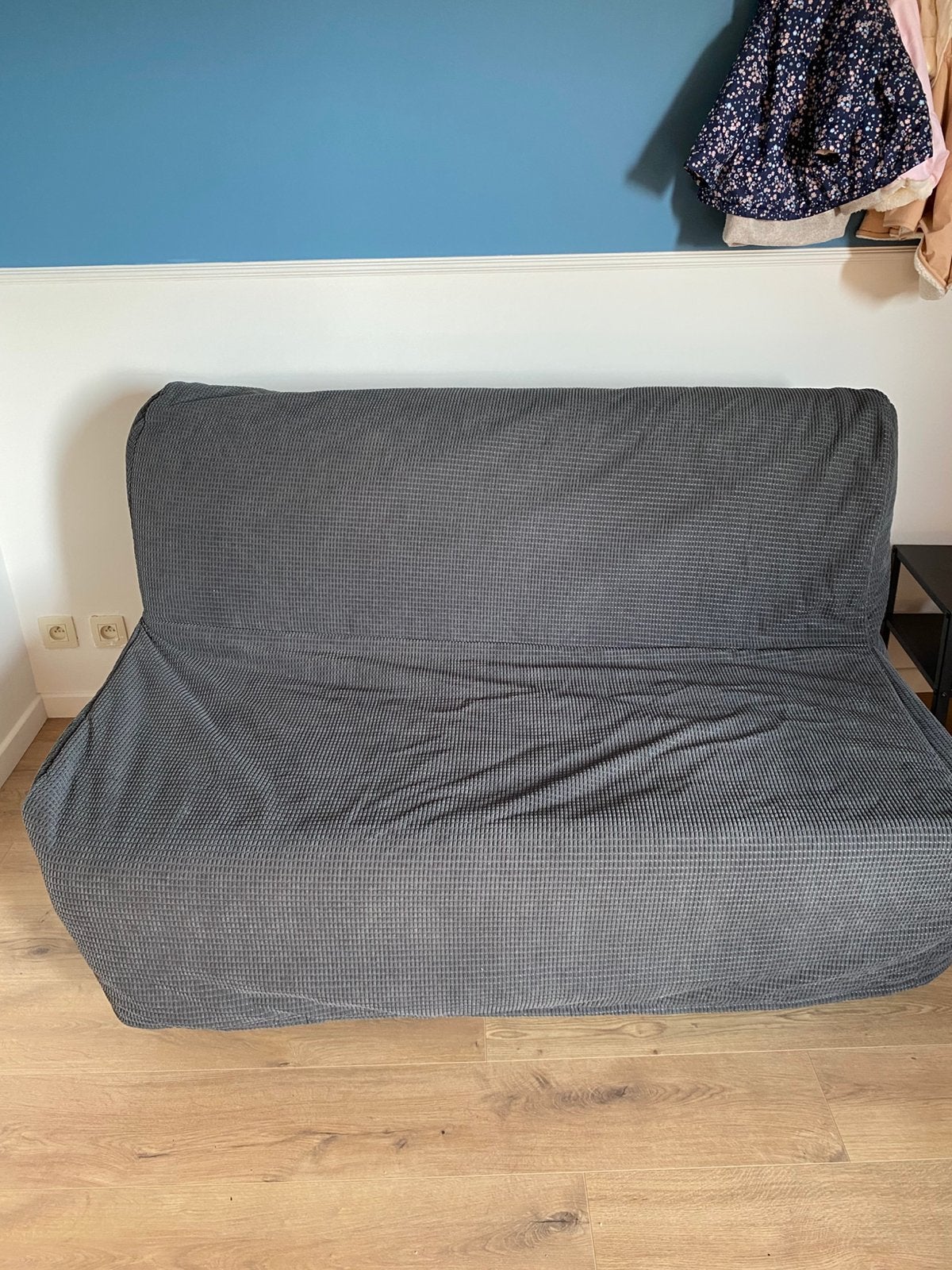 Canapé-lit Ikea Lycksele Lovas, Gris, 140 cm, Enlèvement, Utilisé