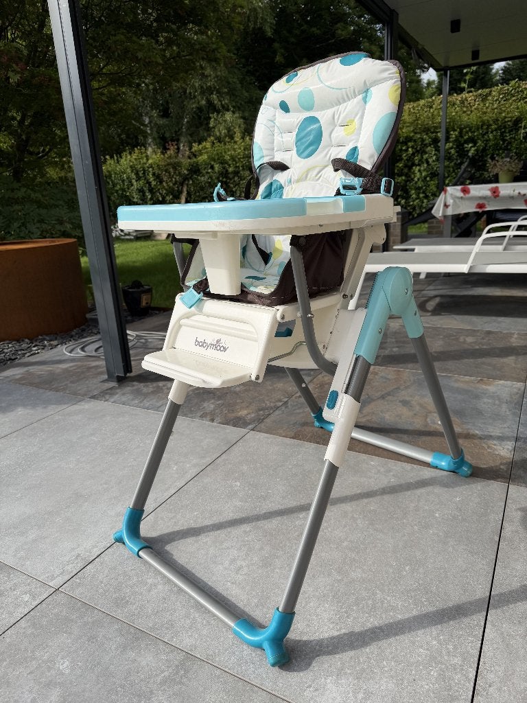 Chaise haute Babymoov, Enlèvement, Comme neuf, Chaise pliante, Plateau amovible