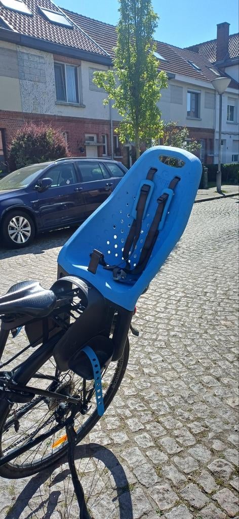 Yepp Fietsstoeltje met eventueel opzet bagagedrager., Fietsen en Brommers, Ophalen, Achterzitje, Voetsteuntjes, Yepp (Thule)