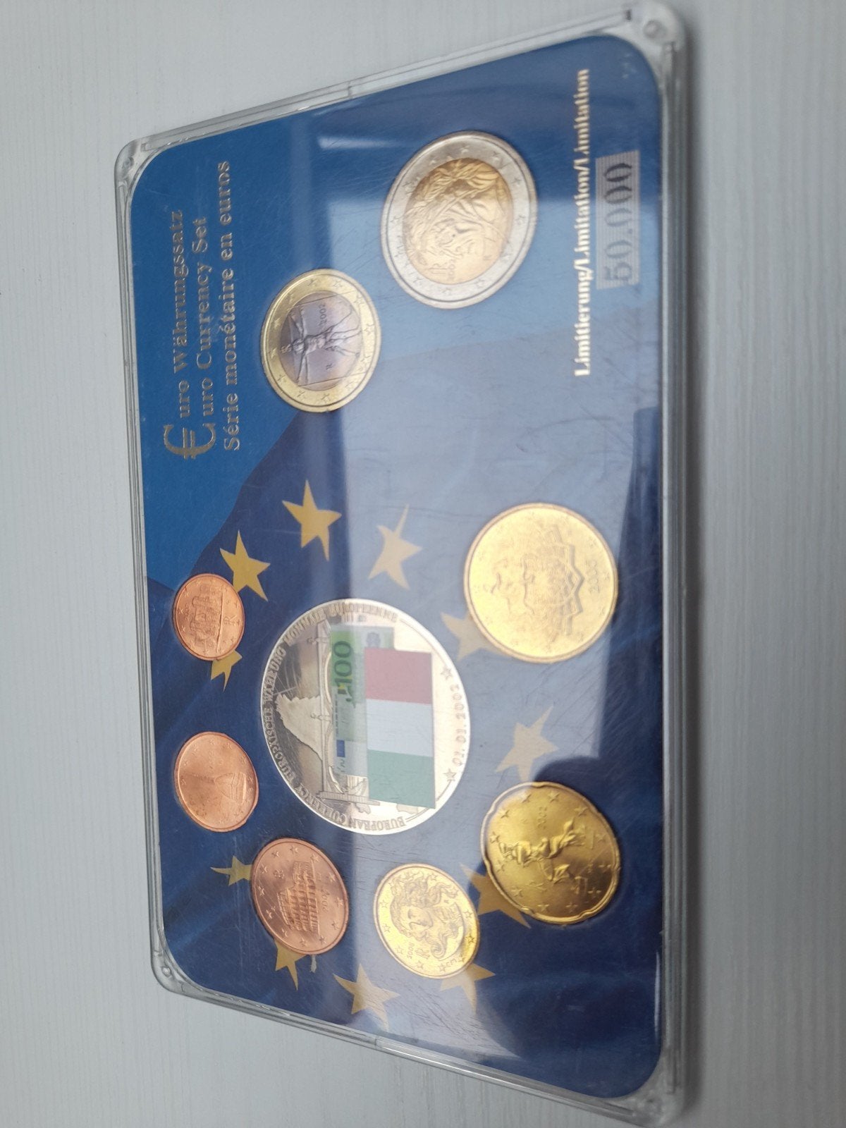 Italië de 8 munten+1 grote munt, Ophalen of Verzenden, Italië
