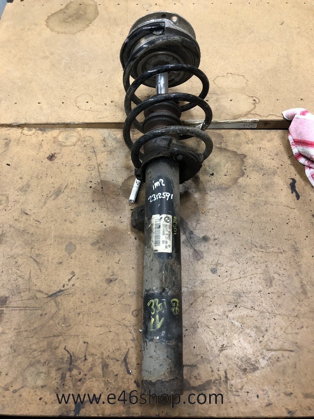 VEERPOOT SCHOKBREKER BMW 3 SERIE E46 LINKS VOOR OE 6786017, Gebruikt, -, -, Ophalen of Verzenden