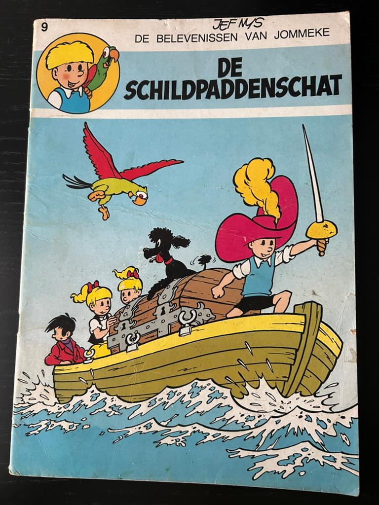 Jommeke De schildpaddenschat nr 9 zwart-wit, Enlèvement, Comme neuf
