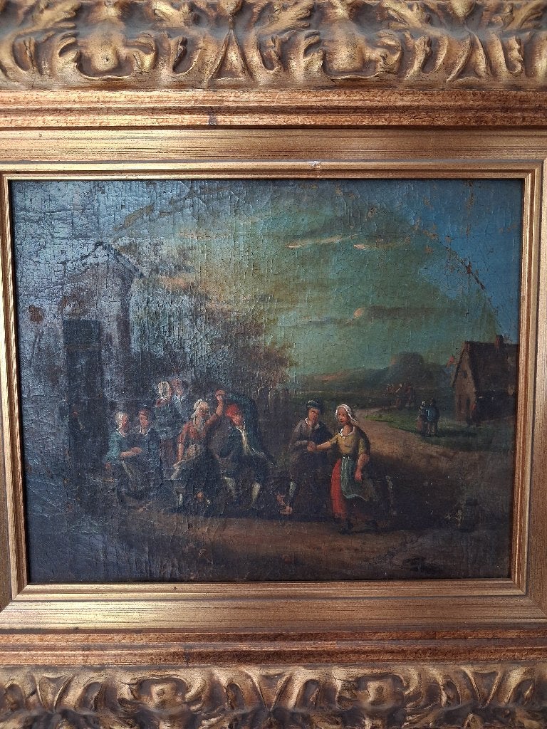 Oud werkje, Ophalen, 25 cm, Overige technieken, 35 cm