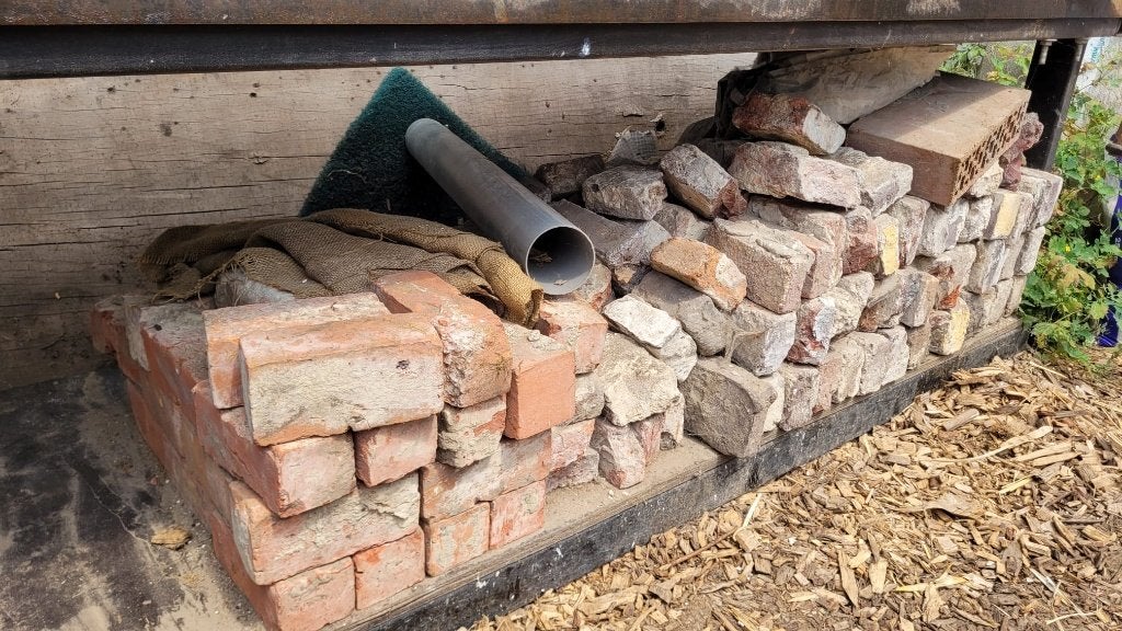 gratis restje bakstenen (boerkes en scheldesteen), Enlèvement, Utilisé, Briques