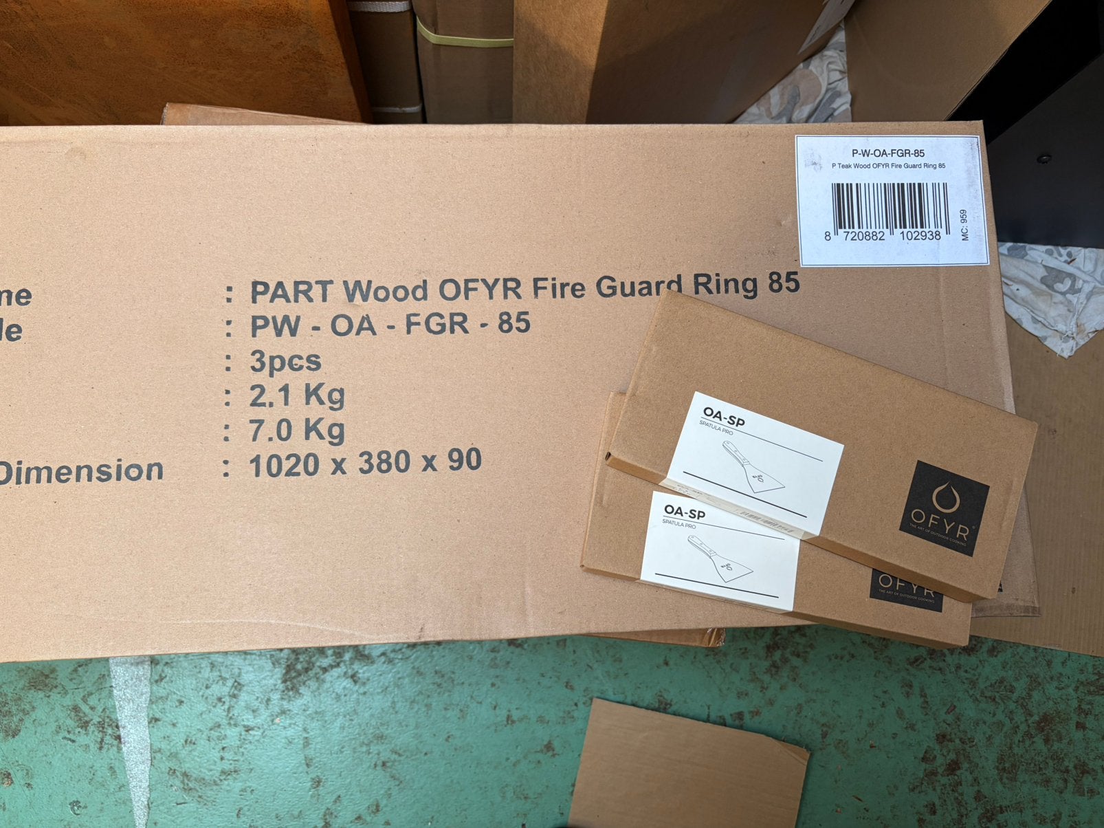 Nieuwe Ofyr Fireguard Ring 85., Tuin en Terras, Houtskoolbarbecues, Ophalen of Verzenden, Nieuw, Met accessoires