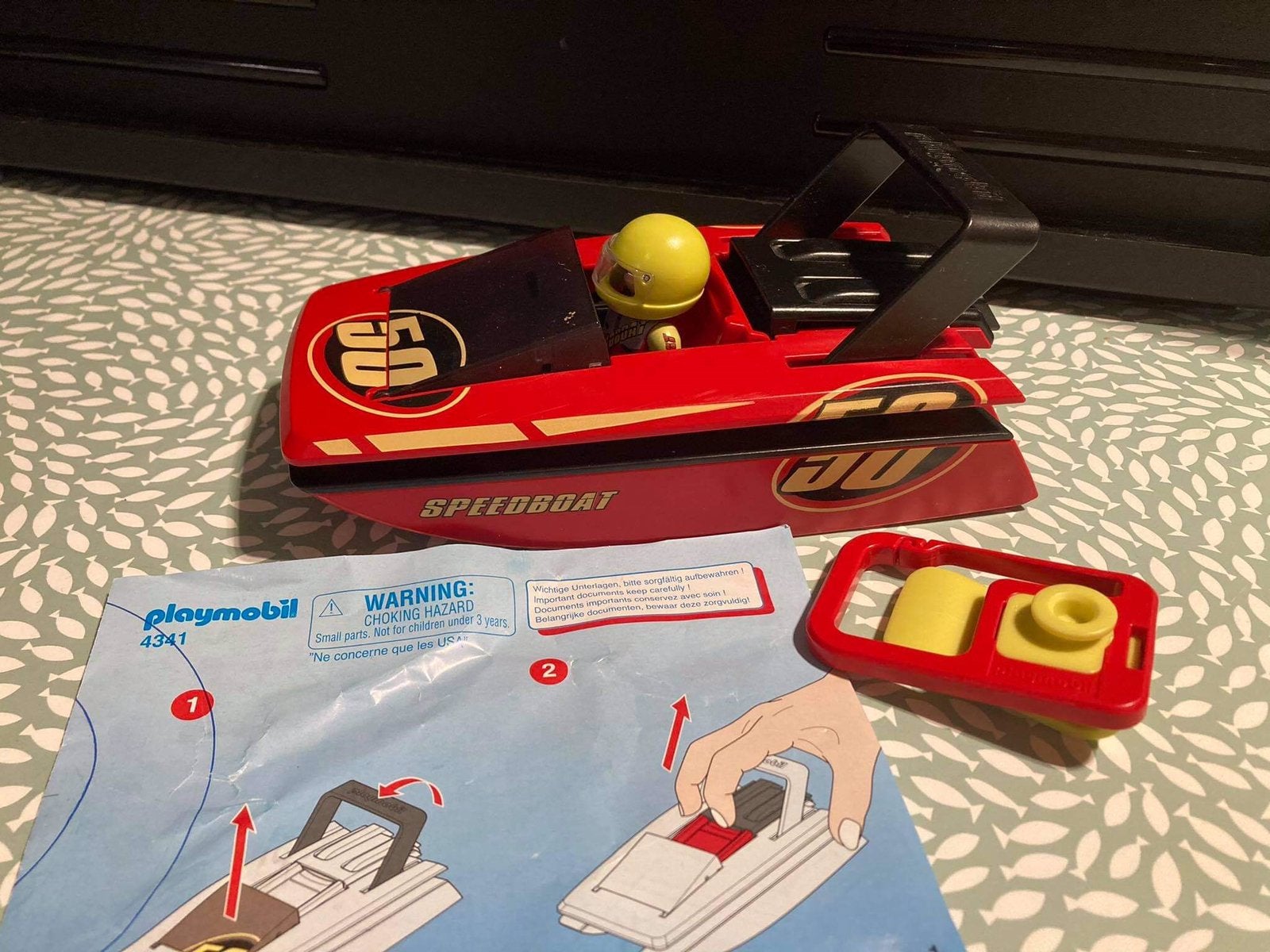 Playmobil 4341 - Boot met bestruurder, Kinderen en Baby's, Speelgoed | Playmobil, Ophalen, Zo goed als nieuw, Complete set