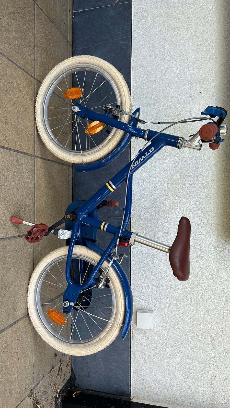 Blauwe 16” fiets btwin, Enlèvement, Comme neuf