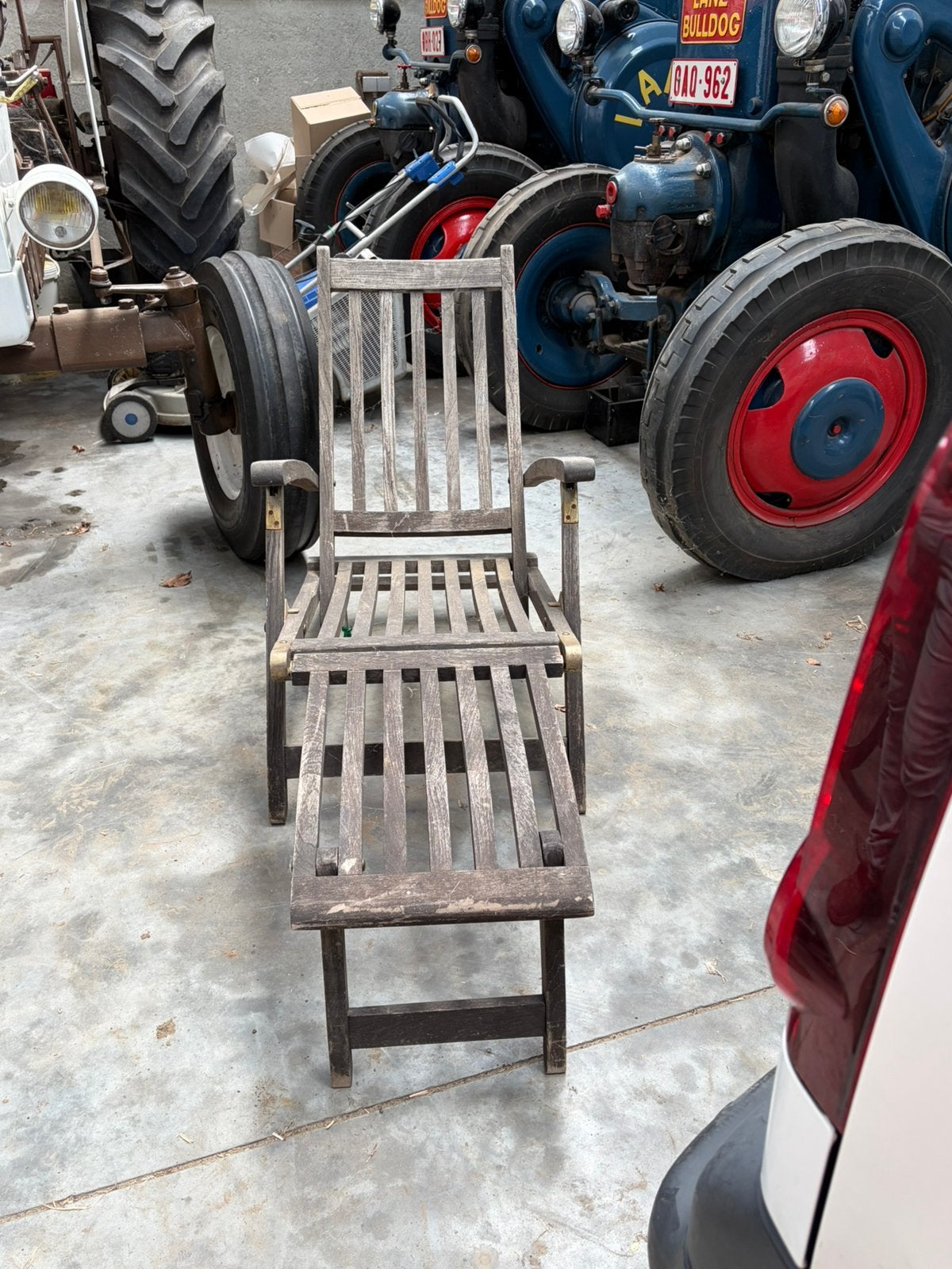 Ligstoel in teak, Tuin en Terras, Ophalen