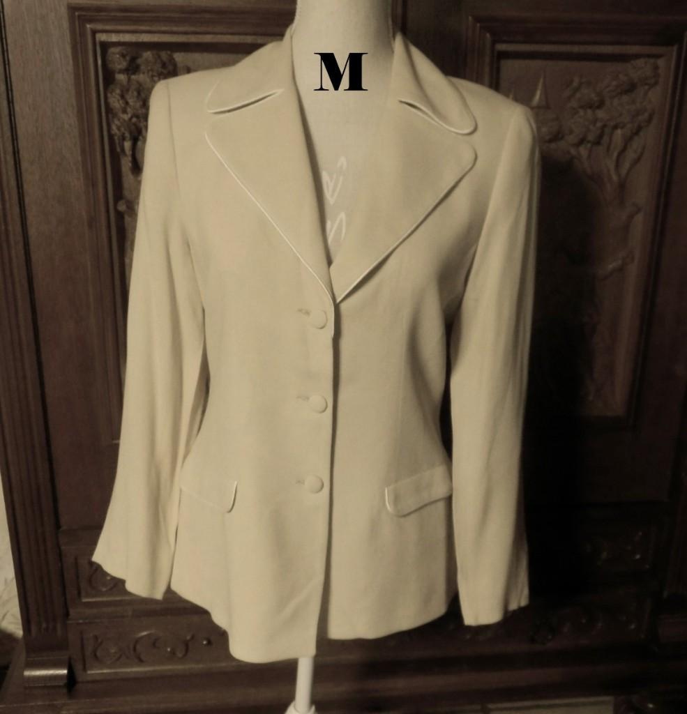 (23)- veste femme t.38 beige, Ophalen of Verzenden, Zo goed als nieuw, Maat 38/40 (M), Beige