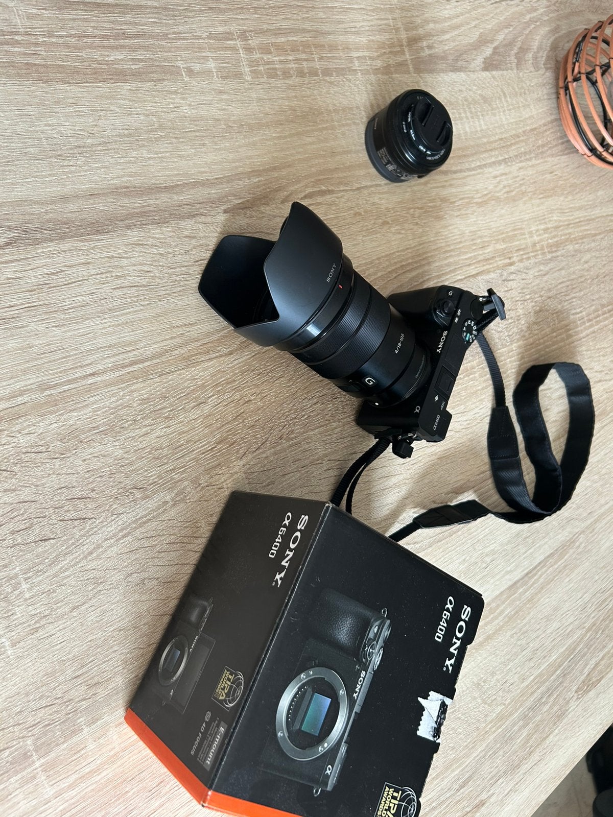 Sony a 6400 foto toestel + extra zoom lens, Audio, Tv en Foto, Fotocamera's Digitaal, Zo goed als nieuw, Systeemcamera, Sony, Beeldstabilisatie