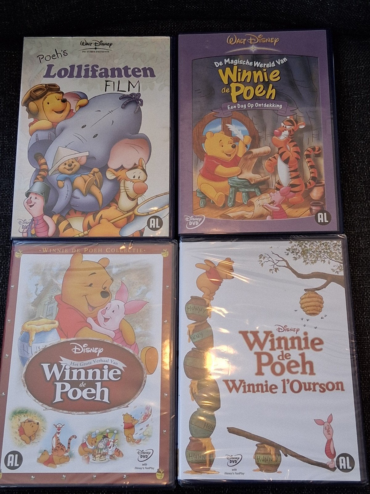 4 dvd's Winnie de poeh disney, Tekenfilm, Nederlands, Ophalen of Verzenden, Nieuw in verpakking