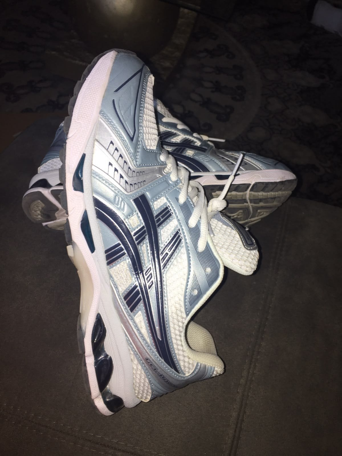 ASICS KAYANO 14 BLUE WHITE, Sport en Fitness, Volleybal, Ophalen of Verzenden, Schoenen