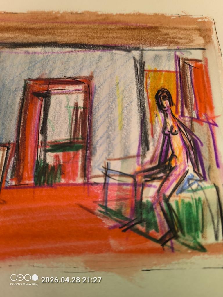 Theo humblet potloodtekening, Ophalen