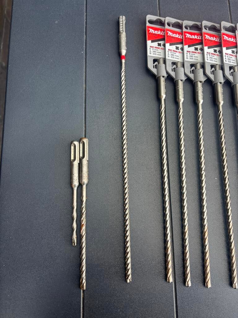 ️ SDS-Plus boren & beitels – Makita/Spit (52 st.), Ophalen, Zo goed als nieuw