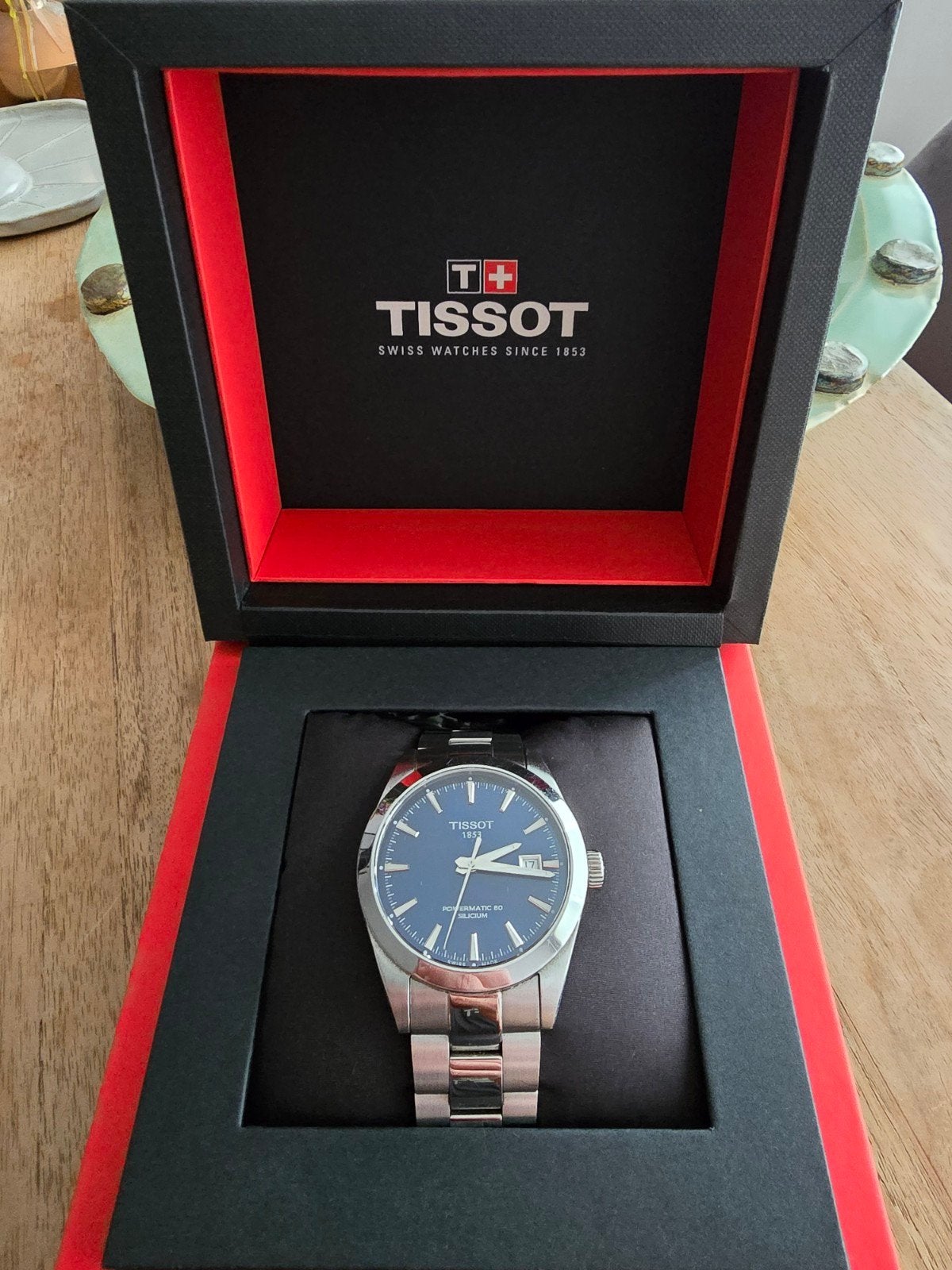 TISSOT GENTLEMAN POWERMATIC 80, Handtassen en Accessoires, Ophalen of Verzenden