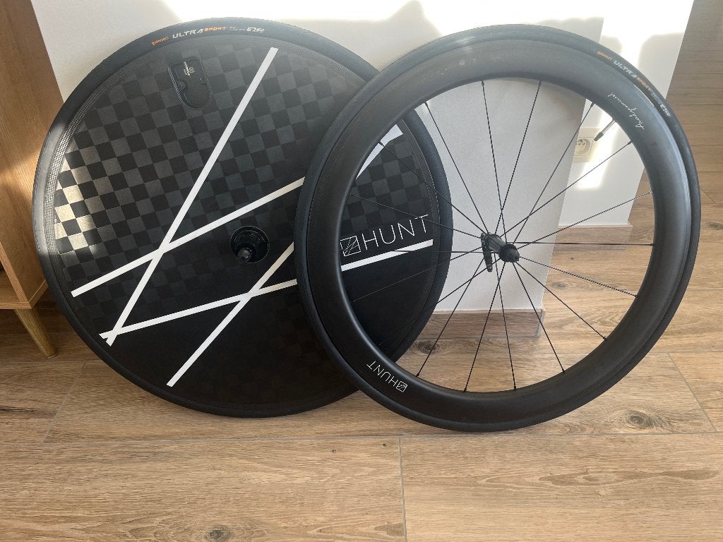 Set Hunt tijdritwielen, 28 inch, Carbon, Nieuw, Ophalen