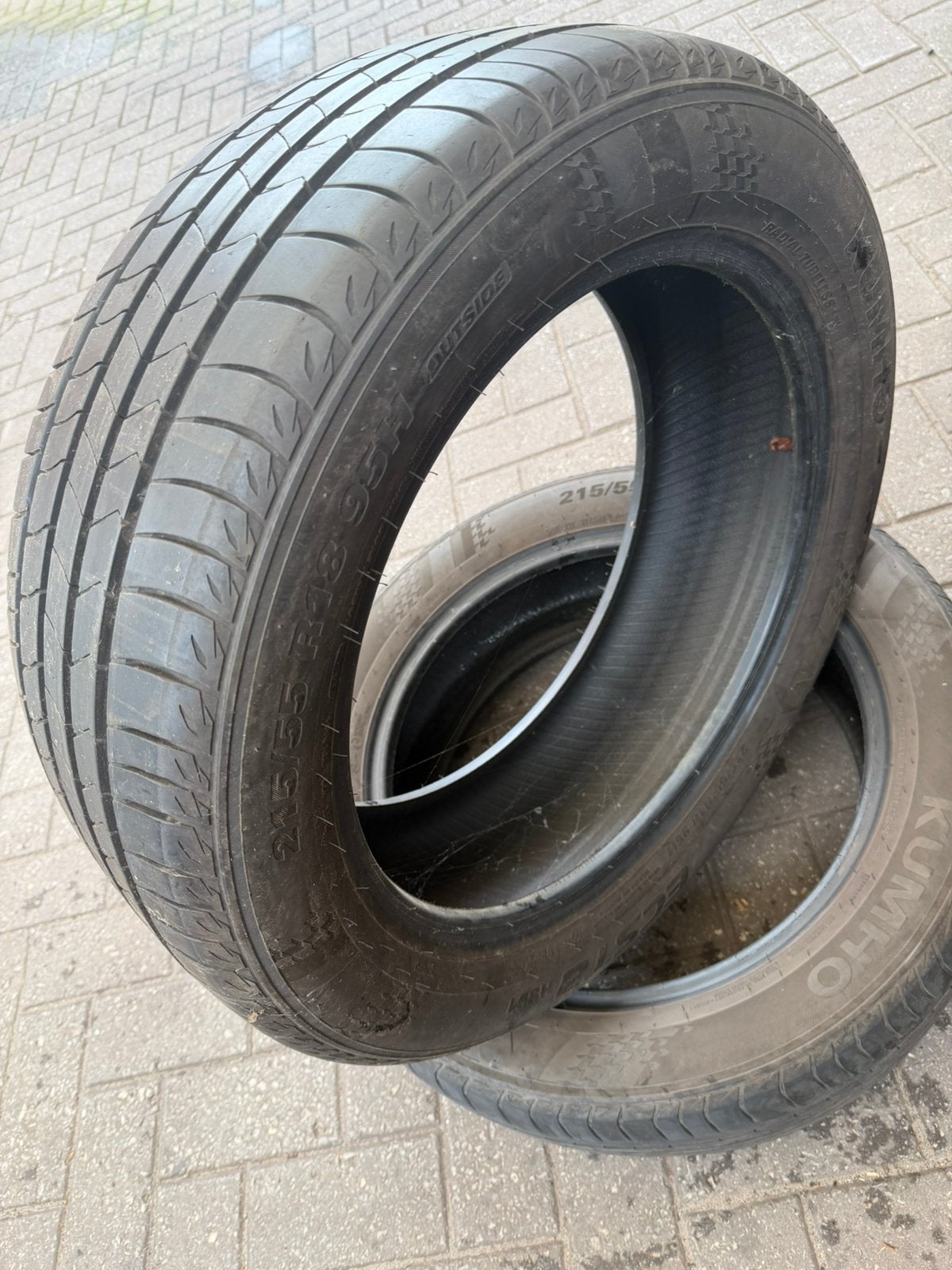 215/55 R18 KUMHO ZOMERBANDEN, Auto-onderdelen, Banden en Velgen, Ophalen, 18 inch, 215 mm, Band(en)