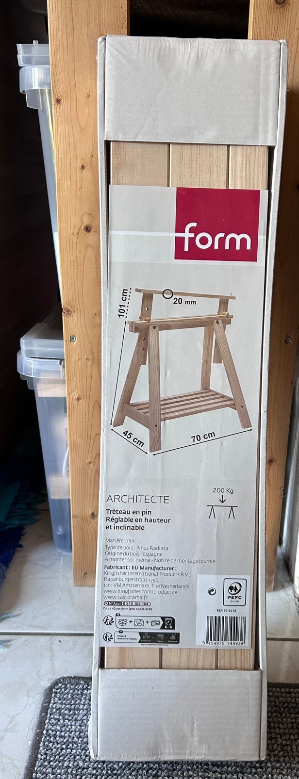 Tréteau d'architecte, Enlèvement, Neuf, Beige, Bois