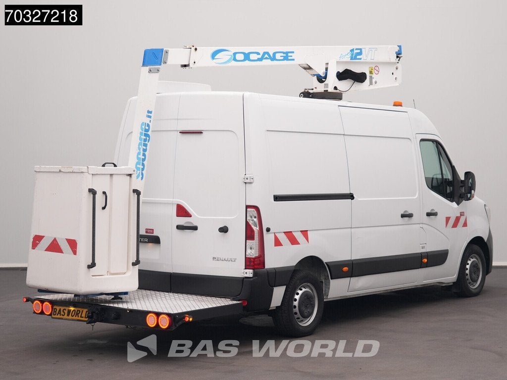 Renault Master 145PK Hoogwerker 12m Werkhoogte L2H2 Trekhaak, Auto's, Stof, 4 cilinders, Renault, 2500 kg