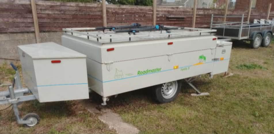 Caravane pliante roadmaster family s, Ophalen, Groen, Tot en met 4, Aanwezig