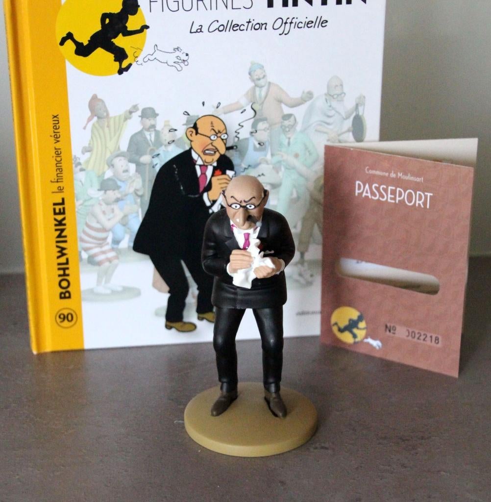 Moulinsart figurine n 90 Bohlwinkel Tintin Hergé Kuifje, Collections, Personnages de BD, Envoi, Tintin, Comme neuf