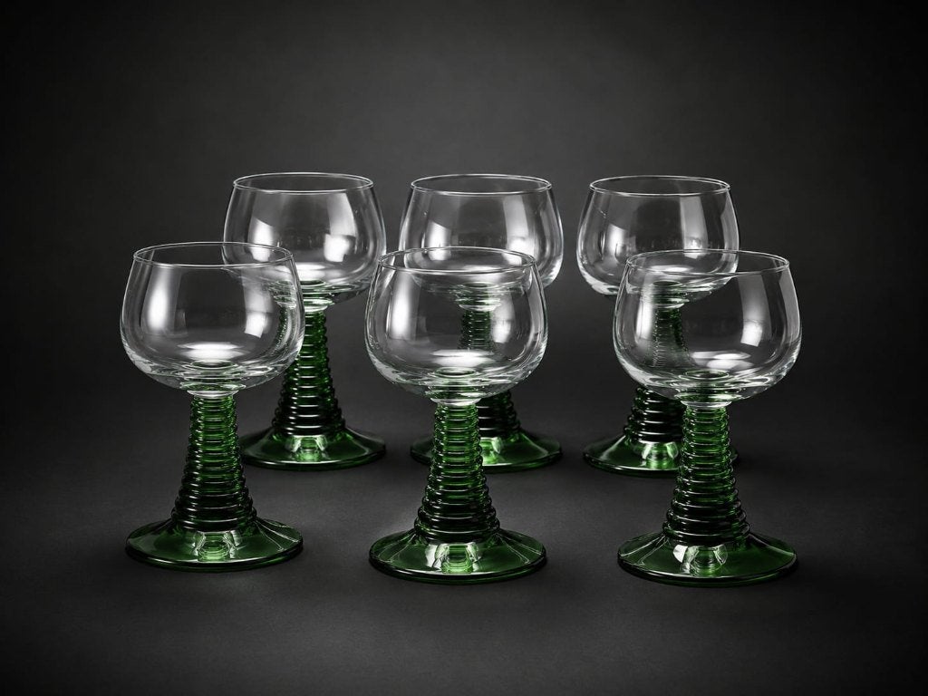 Lot de six verres modèle "Römer" vintage., Enlèvement, Neuf, Autres types